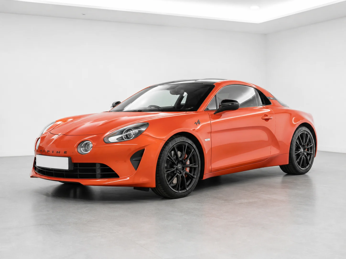 2026 Alpine A110 GTS in a white LED showroom