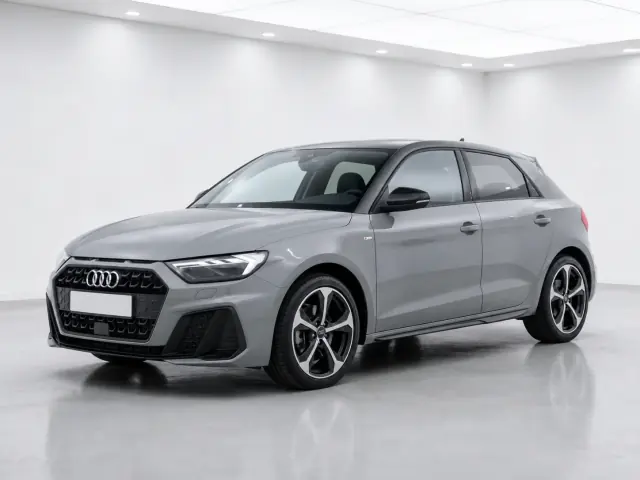 2026 Audi A1 Sportback 35 TFSI S line S tronic photographed from the front-left in the K-CARS showroom