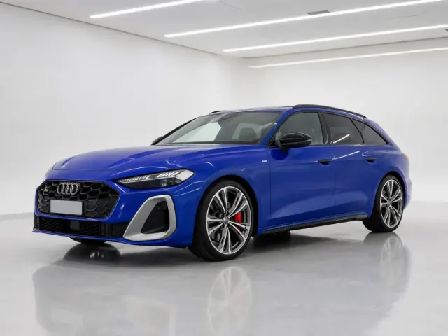 2026 Audi S5 Avant TFSI quattro photographed from the front-left in the K-CARS showroom