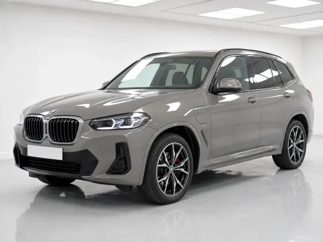 2026 BMW X3 30e xDrive M Sport photographed from the front-left in the K-CARS showroom