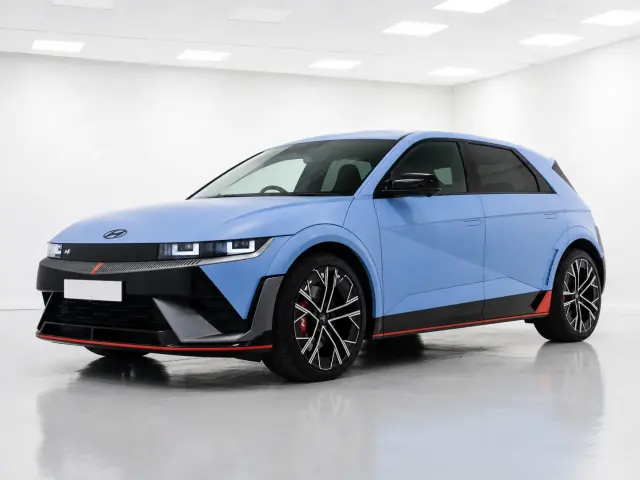 2026 Hyundai IONIQ 5 N Performance AWD photographed from the front-left in the K-CARS showroom