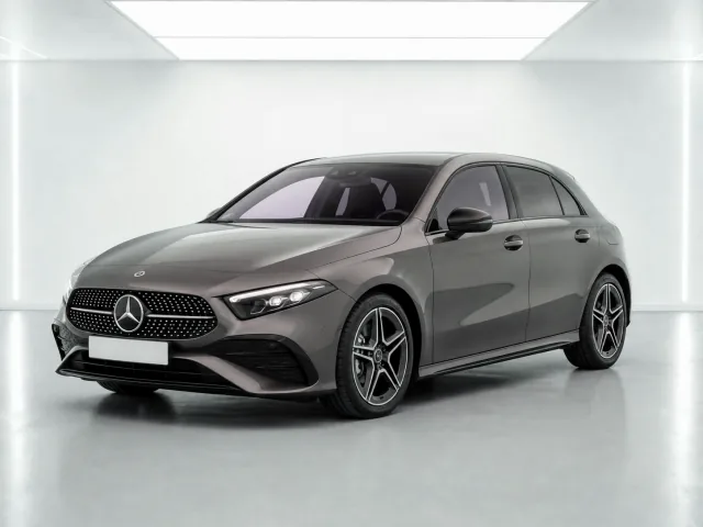 2026 Mercedes-Benz A-Class A 200 AMG Line Executive 7G-DCT photographed from the front-left in the K-CARS showroom