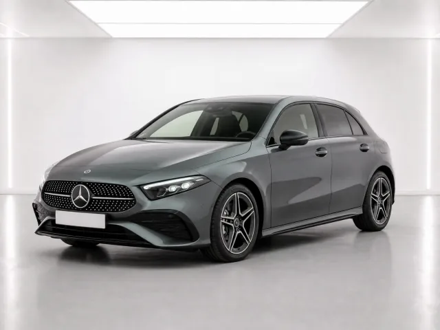2026 Mercedes-Benz A-Class A 200 AMG Line Executive 7G-DCT photographed from the front-left in the K-CARS showroom