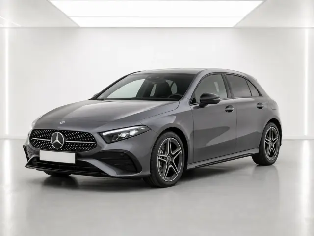 2026 Mercedes-Benz A-Class A 200 AMG Line Executive 7G-DCT photographed from the front-left in the K-CARS showroom