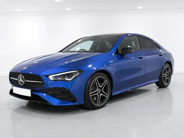 2026 Mercedes-Benz CLA Coupe CLA 250 e AMG Line Premium photographed from the front-left in the K-CARS showroom