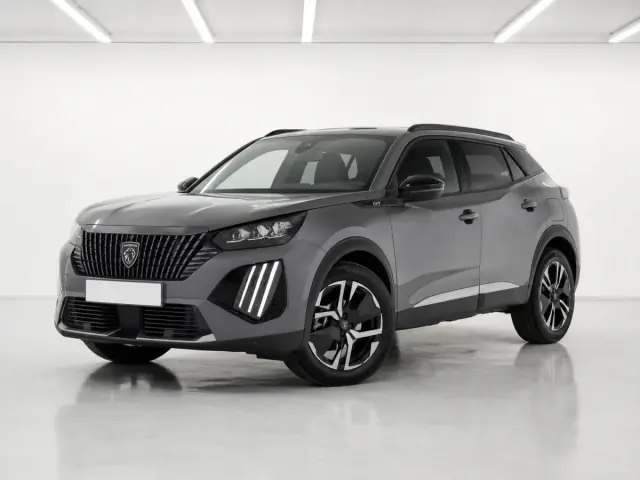 2026 Peugeot 2008 GT Hybrid 145 photographed from the front-left in the K-CARS showroom
