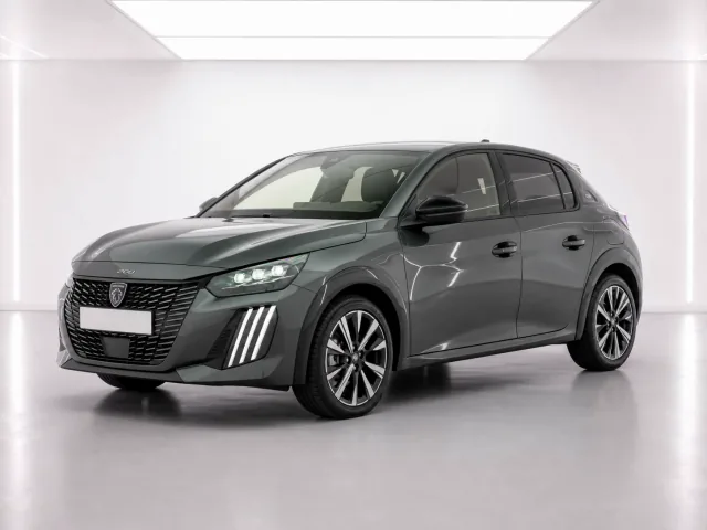 2026 Peugeot 208 GT Hybrid 145 photographed from the front-left in the K-CARS showroom