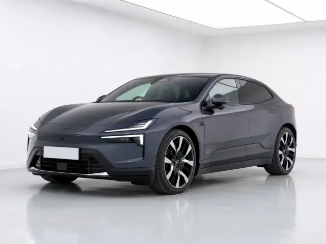 2026 Polestar 4 Long range Dual motor photographed from the front-left in the K-CARS showroom