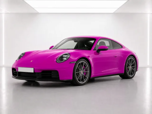 2026 Porsche 911 Carrera PDK photographed from the front-left in the K-CARS showroom