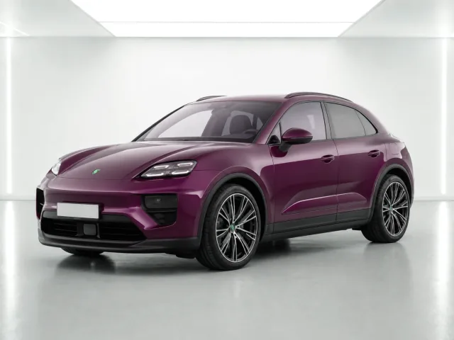 2026 Porsche Macan Macan 4 Electric photographed from the front-left in the K-CARS showroom