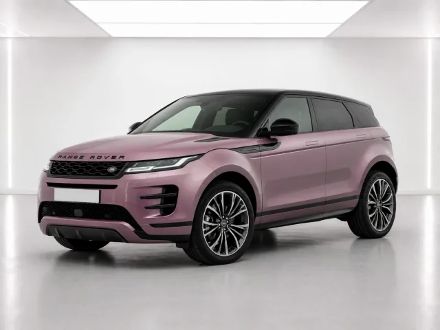 2026 Range Rover Evoque Dynamic SE P270e photographed from the front-left in the K-CARS showroom
