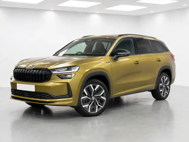 2026 Skoda Kodiaq SportLine DSG 4x4 photographed from the front-left in the K-CARS showroom