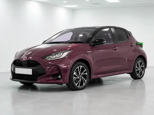 2026 Toyota Yaris Excel Hybrid photographed from the front-left in the K-CARS showroom