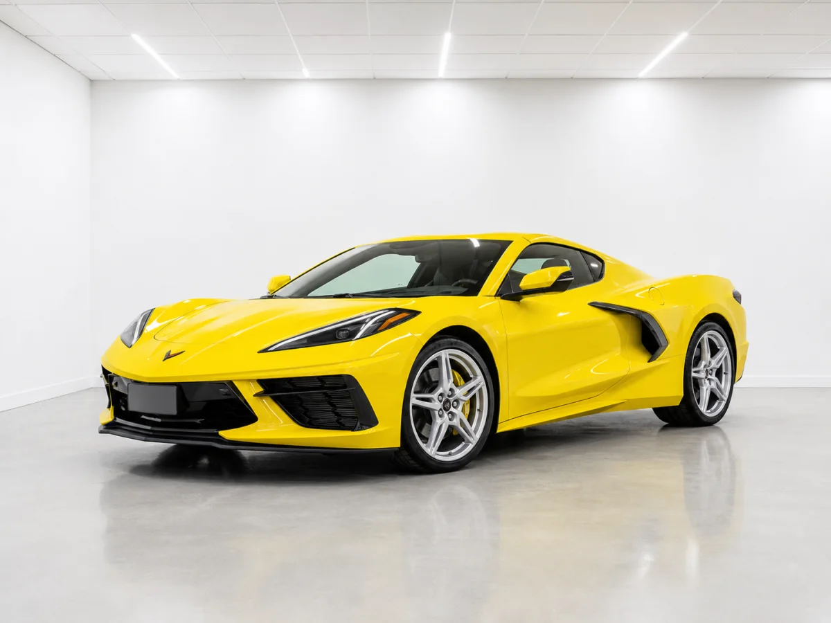 2025 Chevrolet Corvette Stingray 3LT in a white LED showroom
