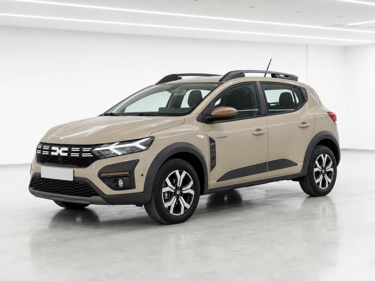 2026 Dacia Sandero Stepway Extreme in a white LED showroom