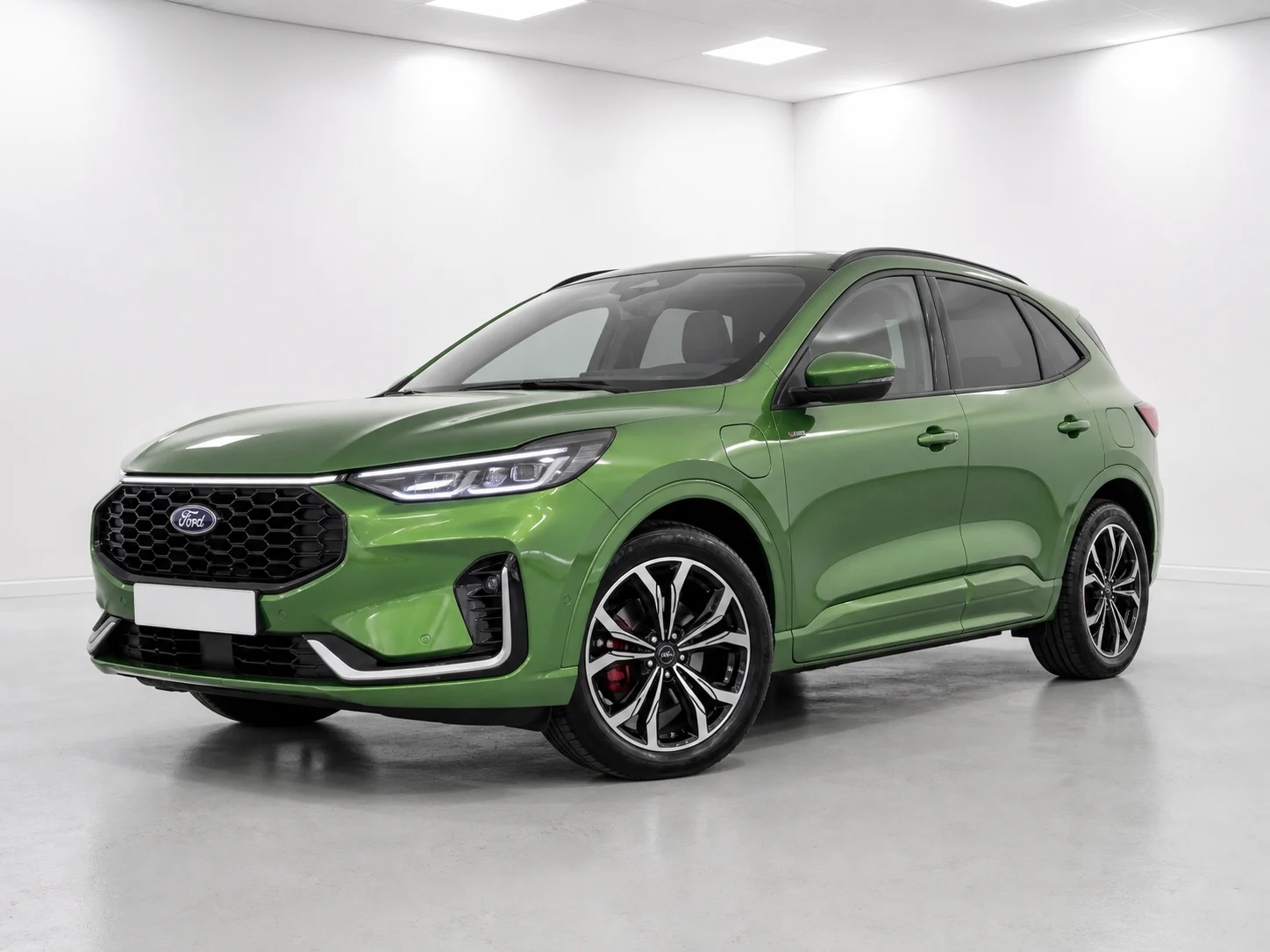 2026 Ford Kuga ST-Line X Plug-in Hybrid in a white LED showroom