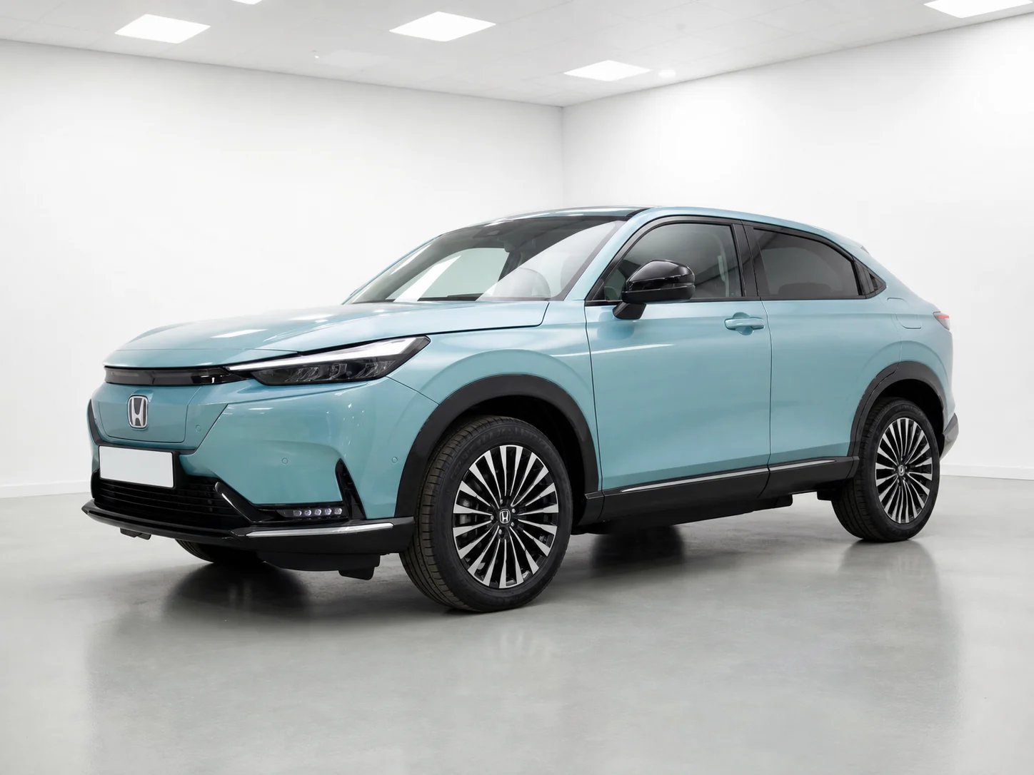 2026 Honda e:Ny1 Advance in a white LED showroom