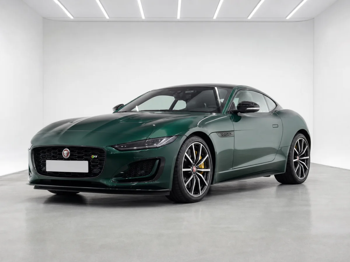 2024 Jaguar F-Type R 75 AWD in a white LED showroom