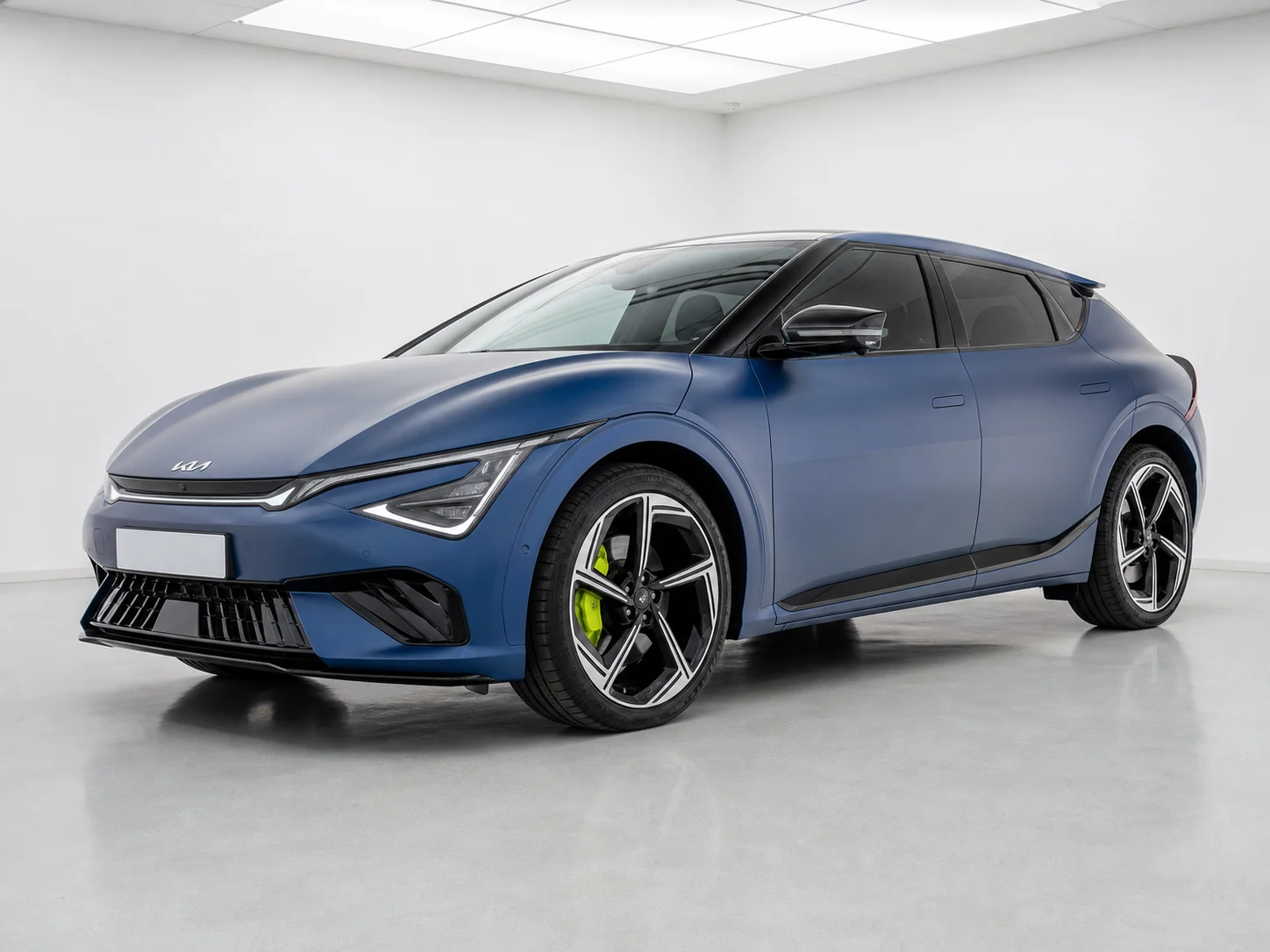 2026 Kia EV6 GT AWD in a white LED showroom