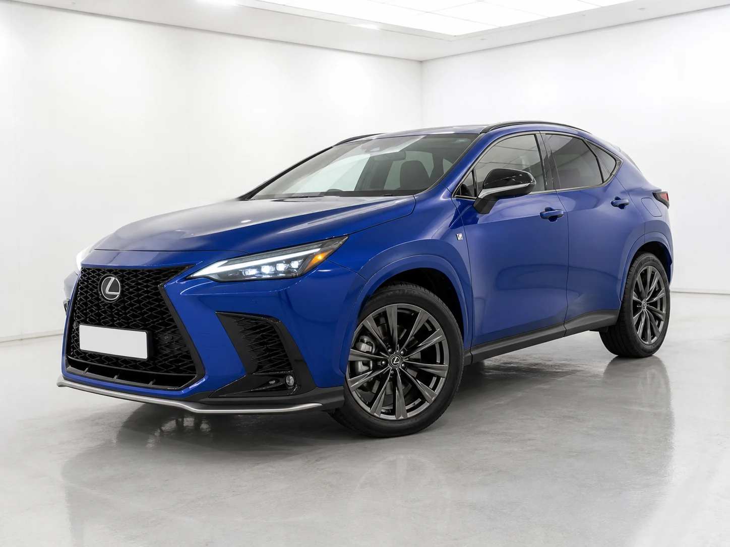 2026 Lexus NX 450h+ F Sport Takumi in a white LED showroom