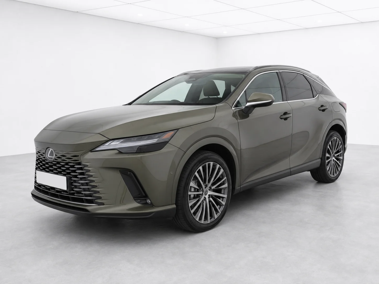 2026 Lexus RX 450h+ Takumi in a white LED showroom