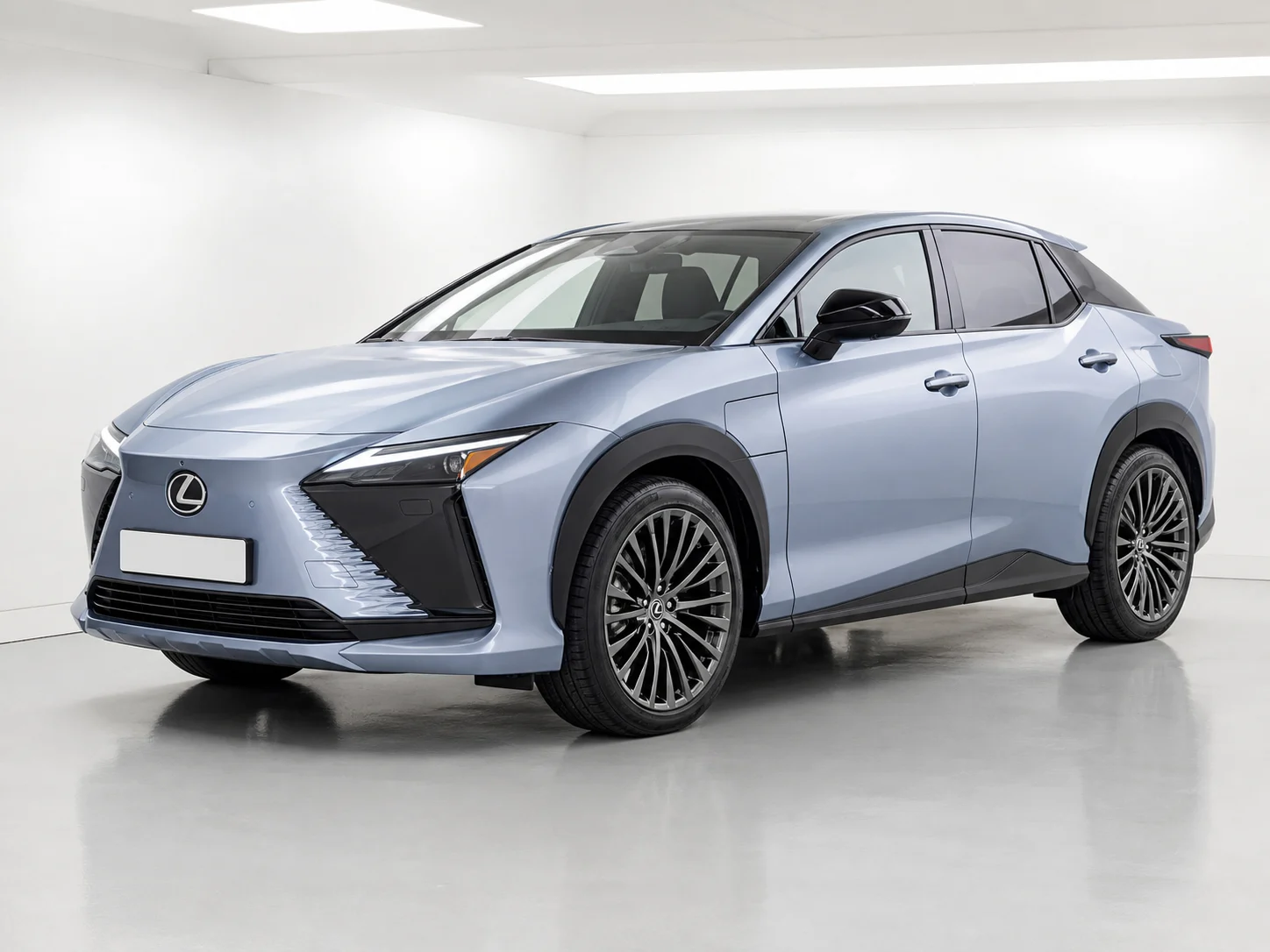 2026 Lexus RZ 450e Takumi in a white LED showroom