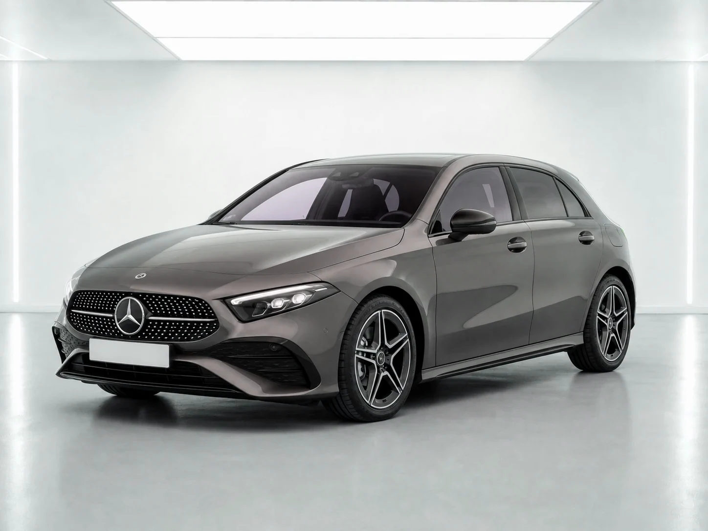2026 Mercedes-Benz A-Class A 200 AMG Line Executive 7G-DCT in a white LED showroom