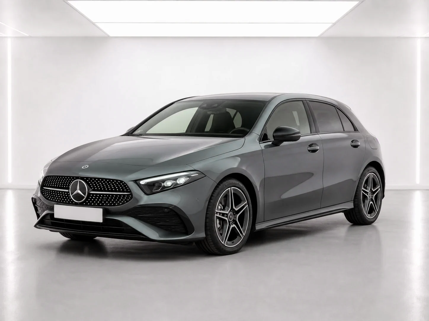 2026 Mercedes-Benz A-Class A 200 AMG Line Executive 7G-DCT in a white LED showroom
