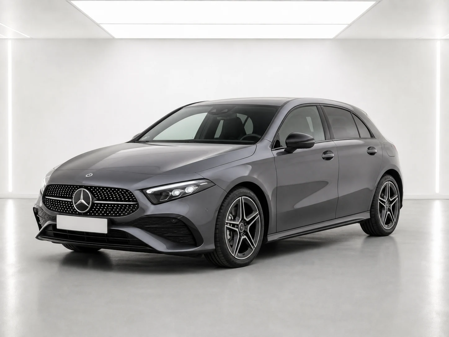 2026 Mercedes-Benz A-Class A 200 AMG Line Executive 7G-DCT in a white LED showroom
