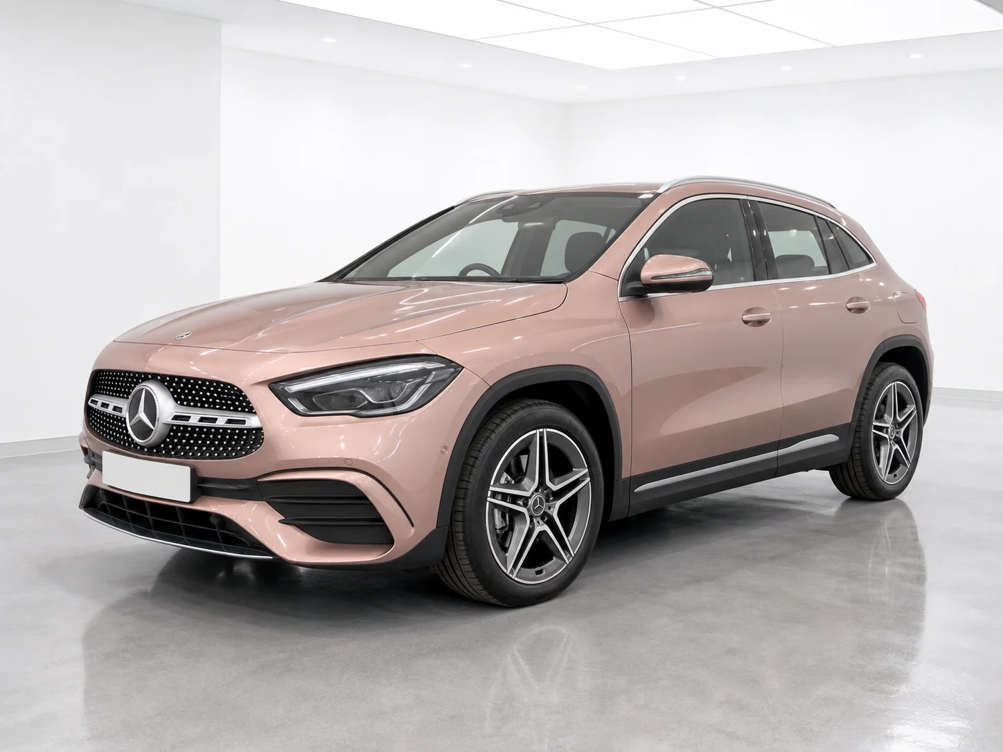 2026 Mercedes-Benz GLA GLA 200 AMG Line Executive in a white LED showroom