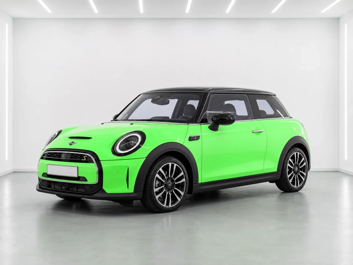 2026 MINI Cooper S Exclusive in a white LED showroom