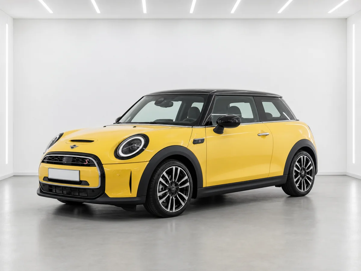 2026 MINI Cooper S Exclusive in a white LED showroom