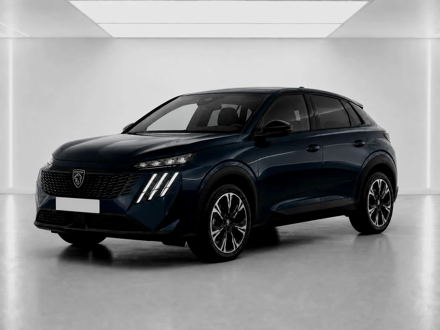 2026 Peugeot 3008 Allure Hybrid 145 in a white LED showroom