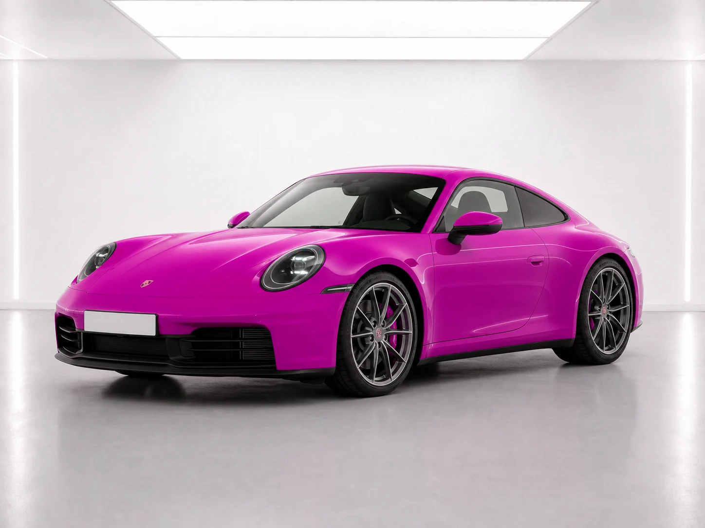 2026 Porsche 911 Carrera PDK in a white LED showroom
