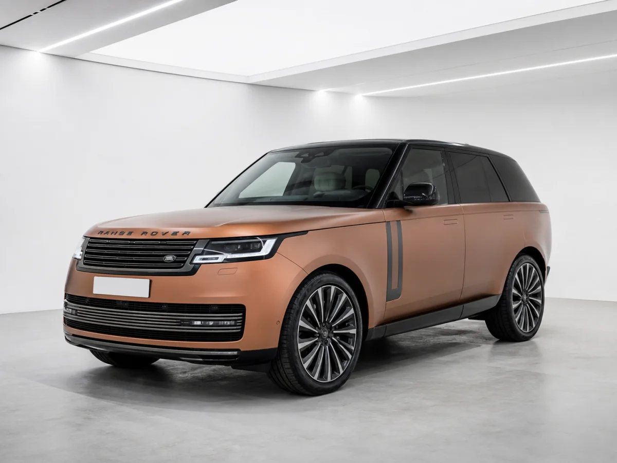 2026 Range Rover Range Rover SV P615 in a white LED showroom