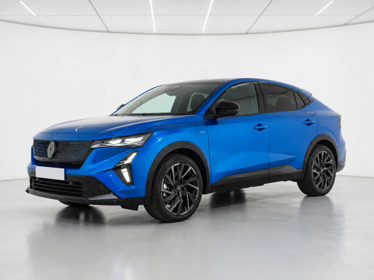 2026 Renault Rafale Esprit Alpine E-Tech in a white LED showroom