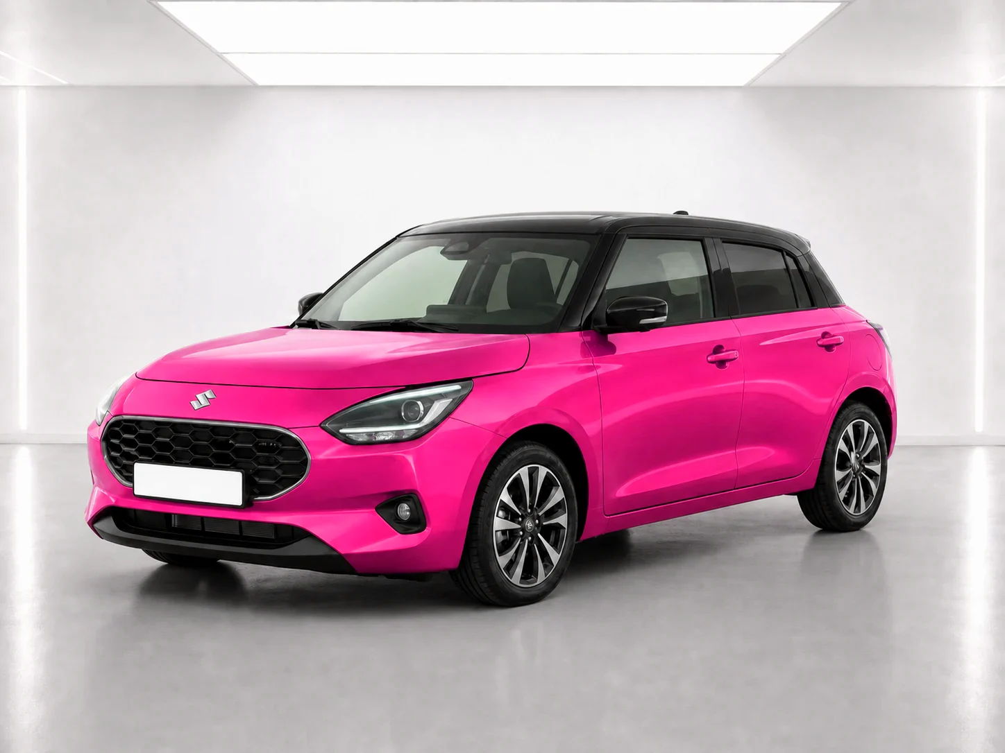 2026 Suzuki Swift Ultra Hybrid in a white LED showroom