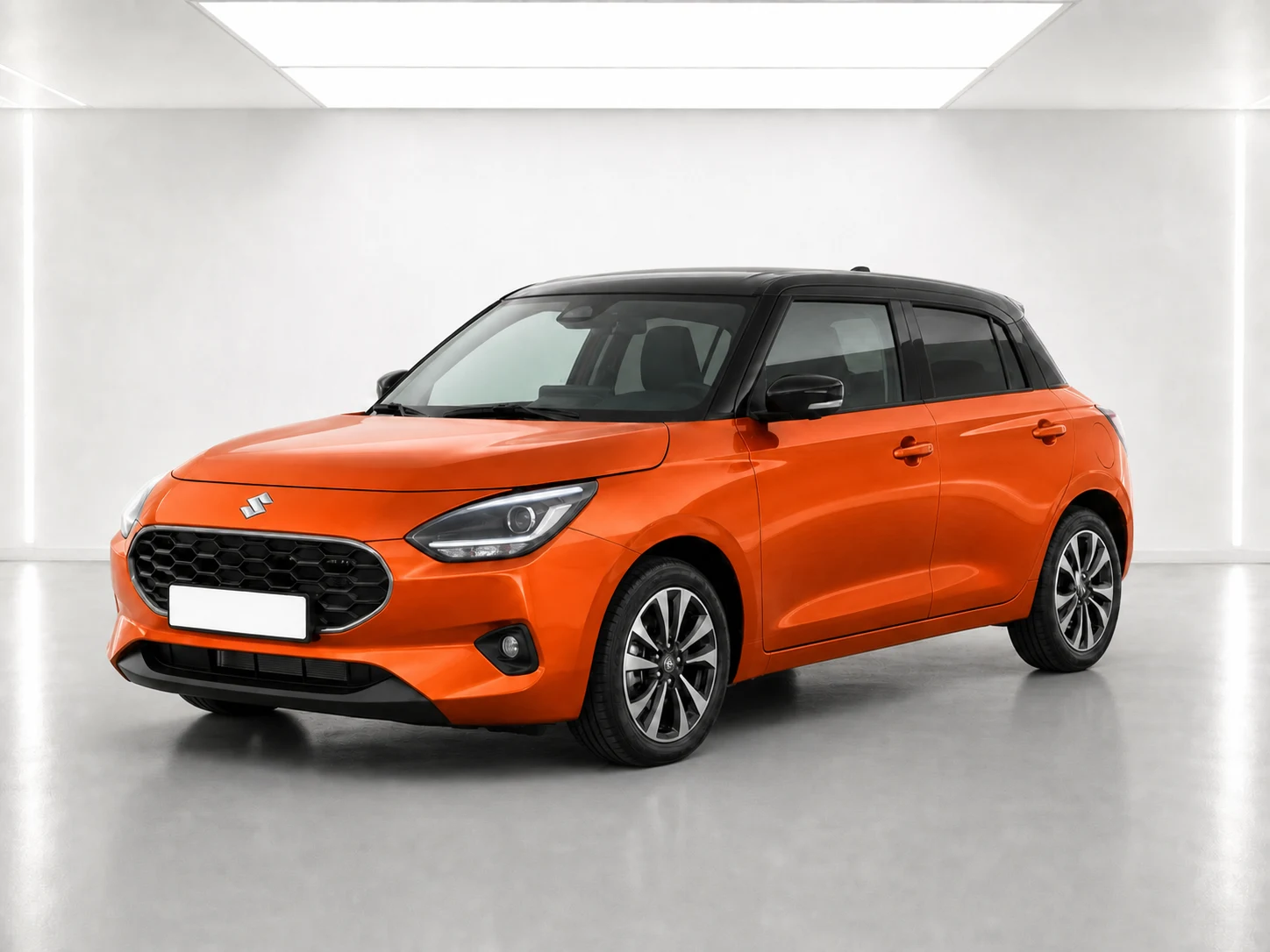 2026 Suzuki Swift Ultra Hybrid in a white LED showroom