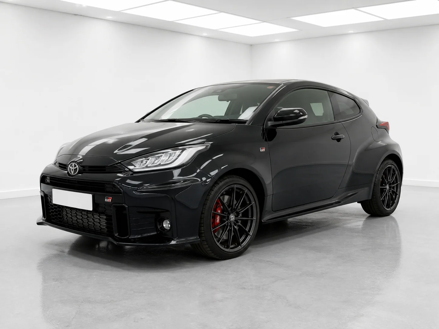 2026 Toyota GR Yaris Circuit Pack in a white LED showroom