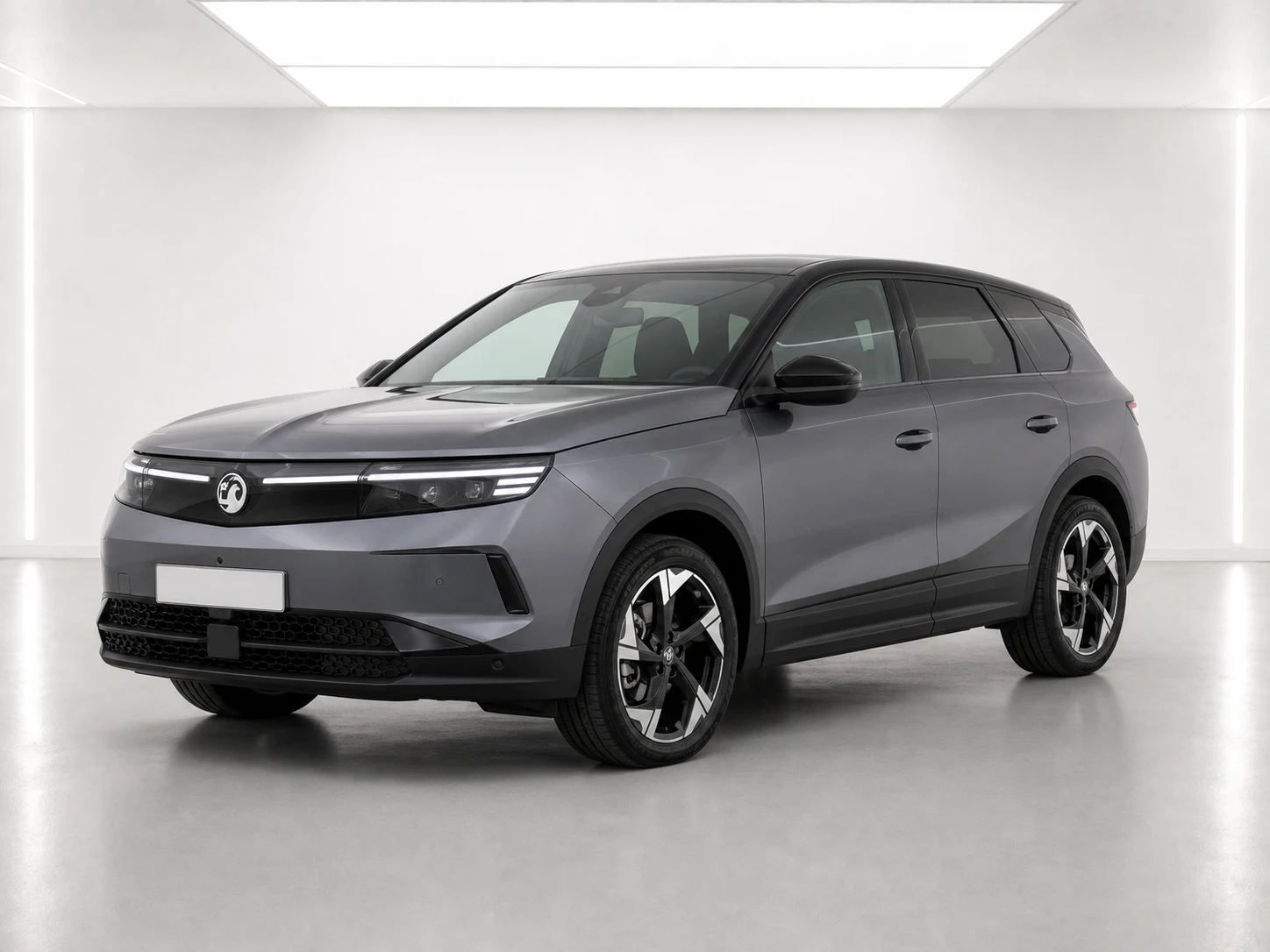 2026 Vauxhall Grandland GS Electric in a white LED showroom