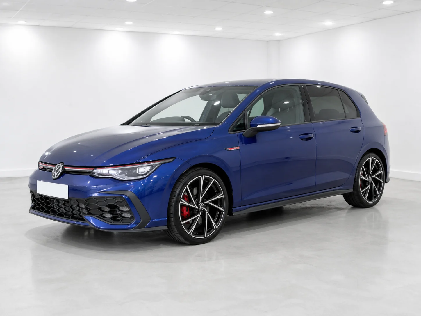 2026 Volkswagen Golf GTI DSG in a white LED showroom
