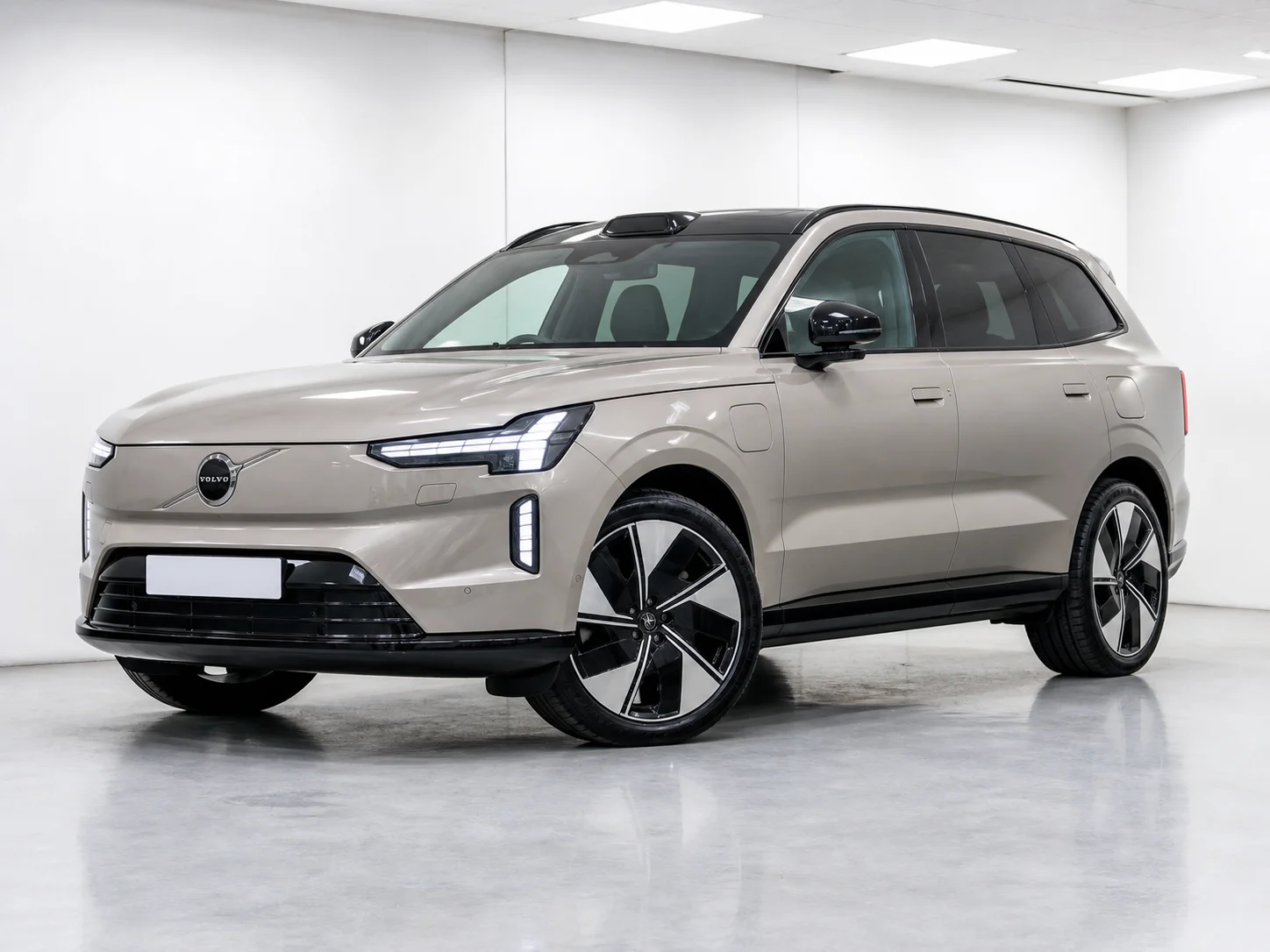 2026 Volvo EX90 Twin Motor Performance Ultra in a white LED showroom