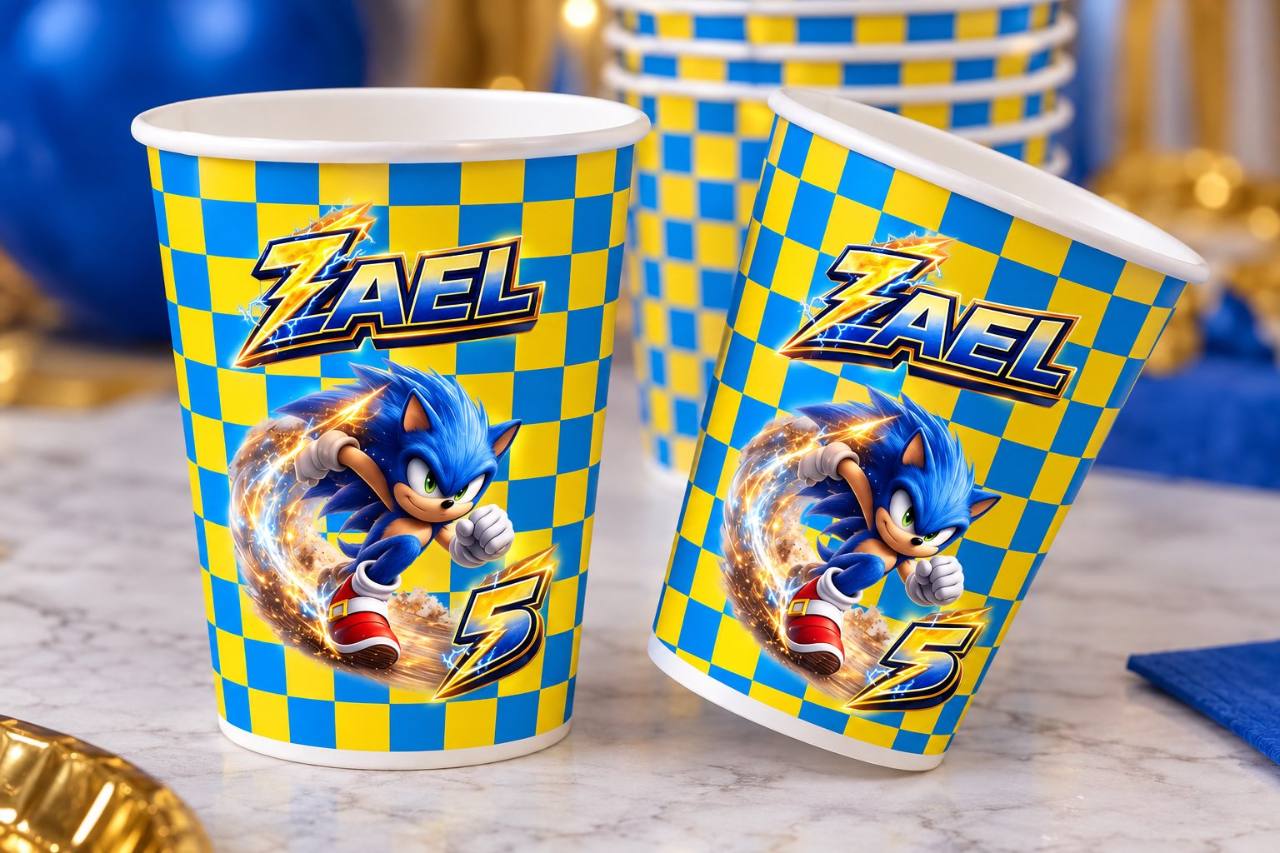 Character theme Personalised Custom-Wrapped Paper Cup