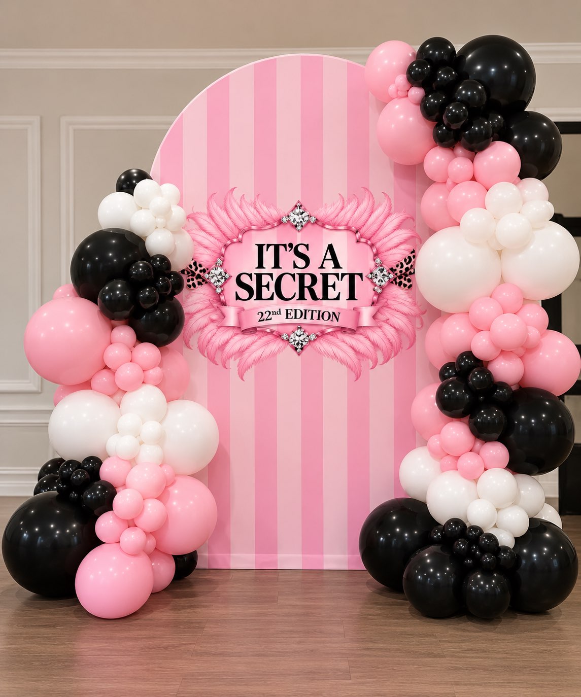 Custom Backdrop & Balloon Set-Up