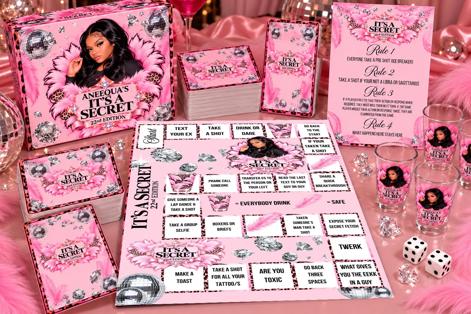 Personalised adult game set from Dreamys Touch
