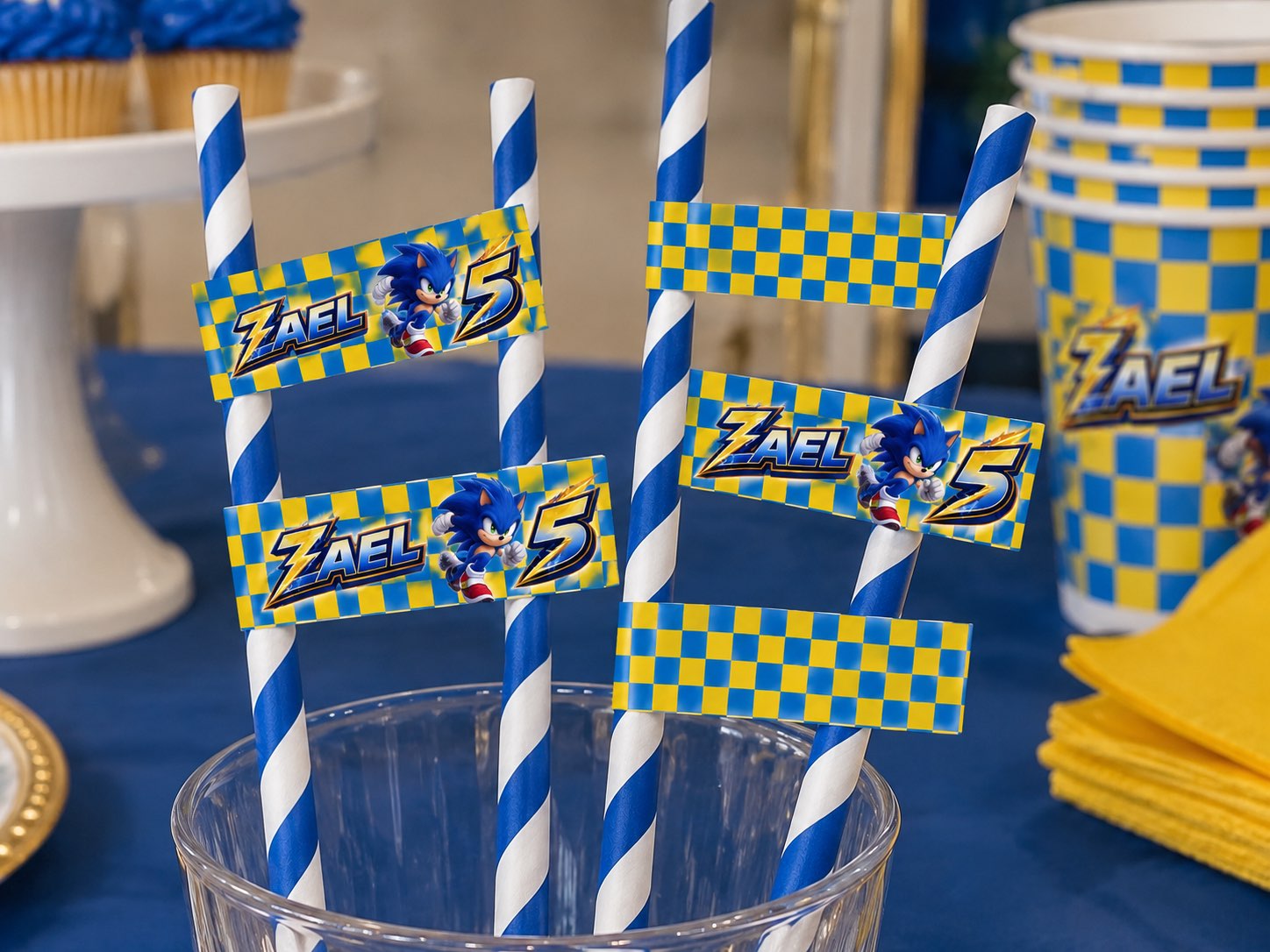 Character theme Custom Paper Straws