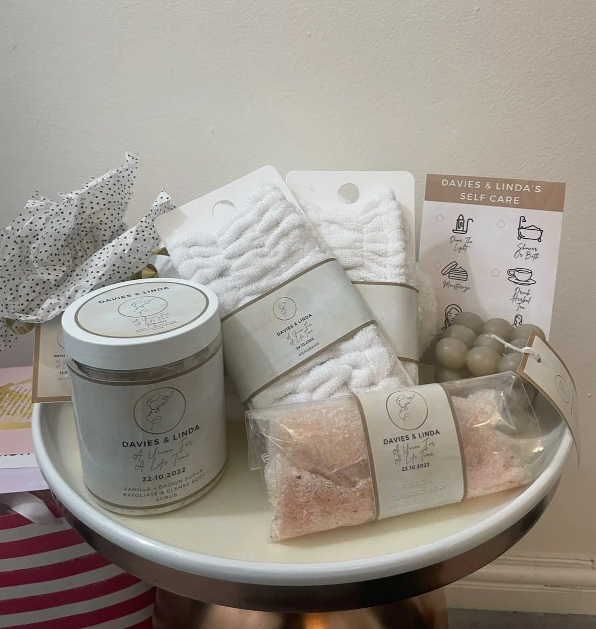 Candle and bath gift hamper