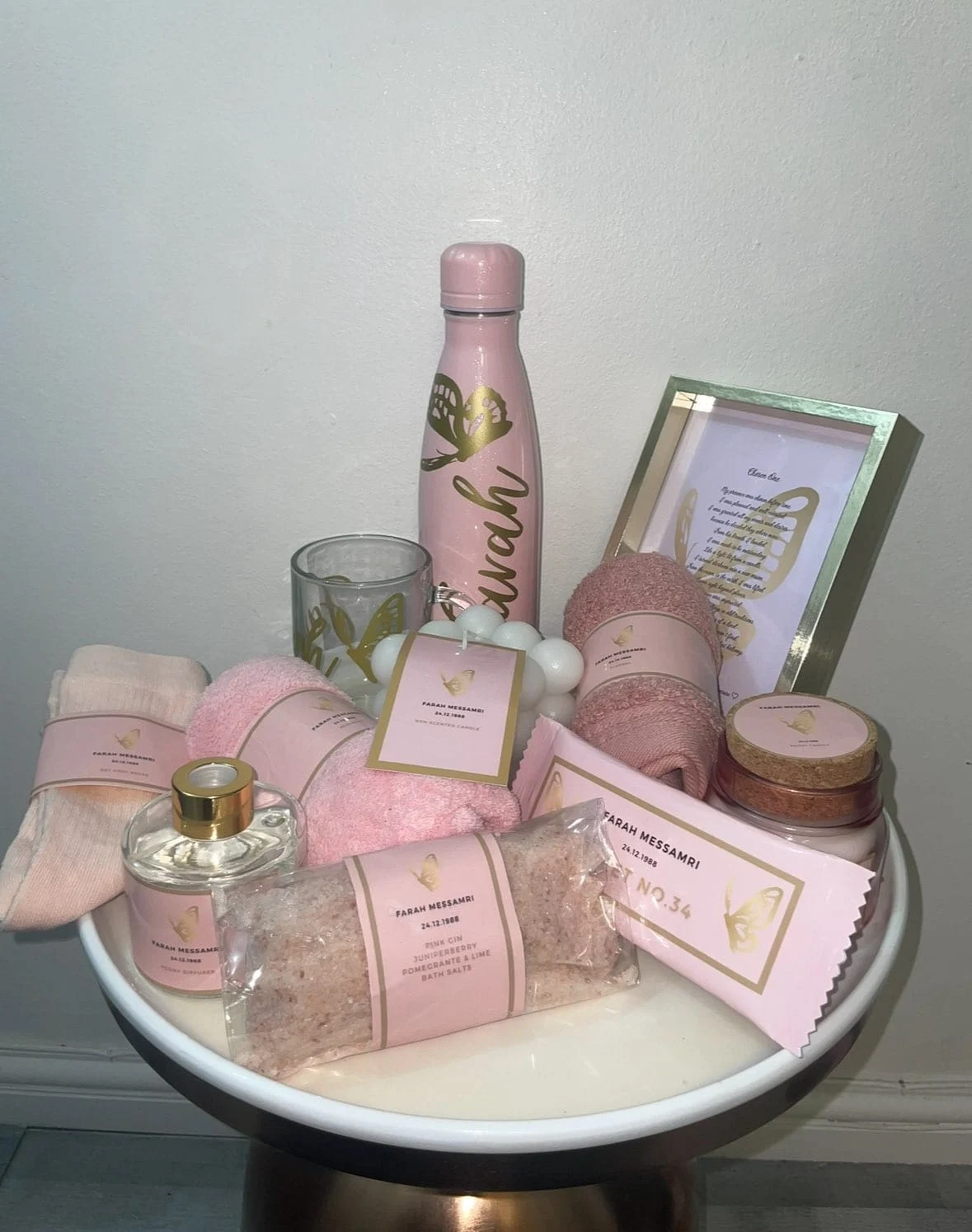 Pink celebration gift hamper