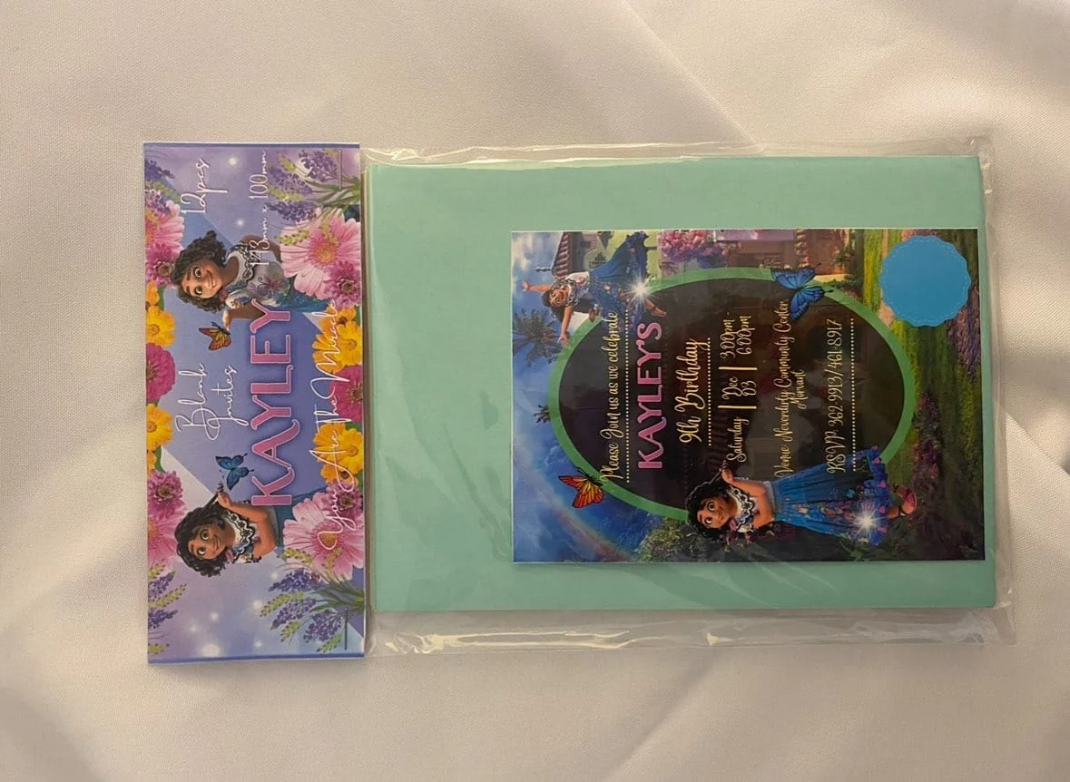 Personalised party invitation